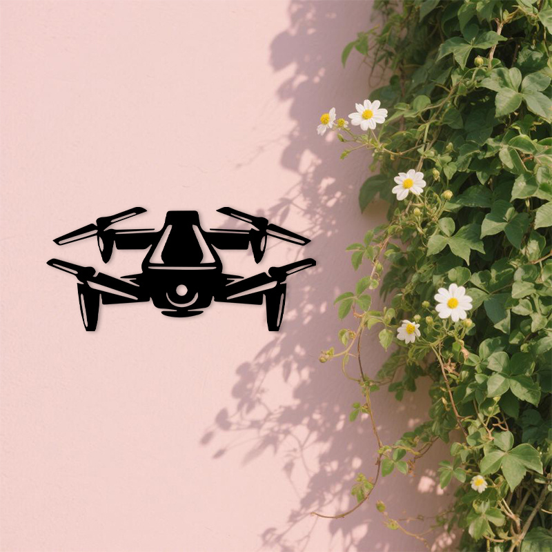 Drone Silhouette Metal Wall Ar - đánh giá và giá Office Tech Decor
