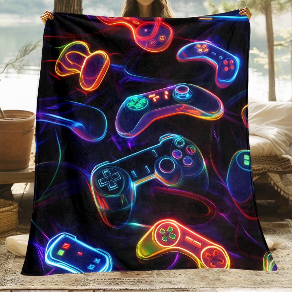 Vibrant Gamepad Tech Art Throw - đánh giá và giá Office Tech Decor