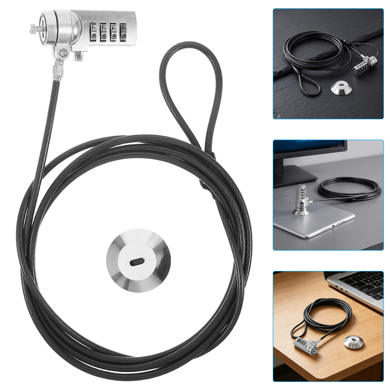 1Set Laptop Combination Lock 6 - đánh giá và giá Cable Lock Laptop