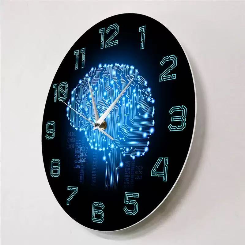 Tech Brain Wall Clock Binary C - đánh giá và giá The Office It Tech