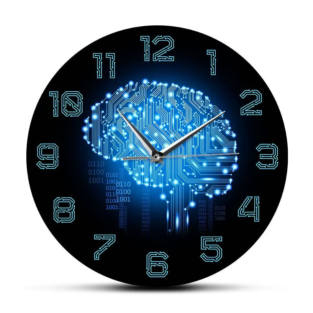 Tech Brain Wall Clock Binary C - đánh giá và giá The Office It Tech