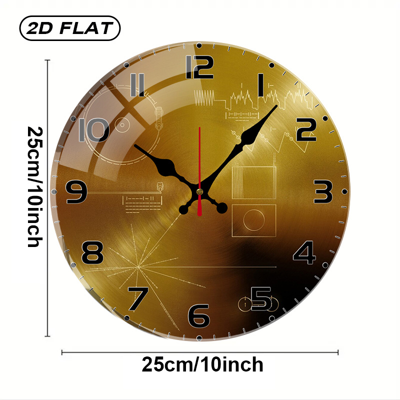 Tech Style Round Silent Acryli - đánh giá và giá Office Tech Decor