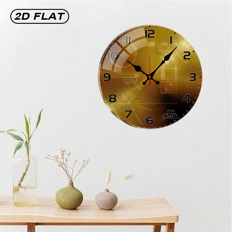Tech Style Round Silent Acryli - đánh giá và giá Office Tech Decor