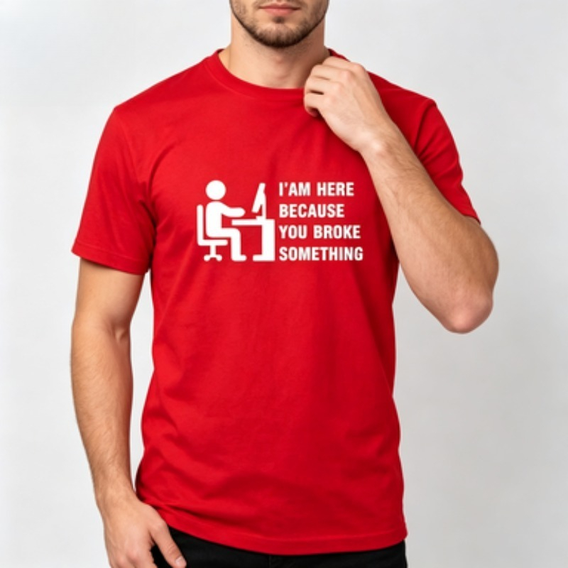 Soft Cotton Men T-shirt Tech S - đánh giá và giá The Office It Tech
