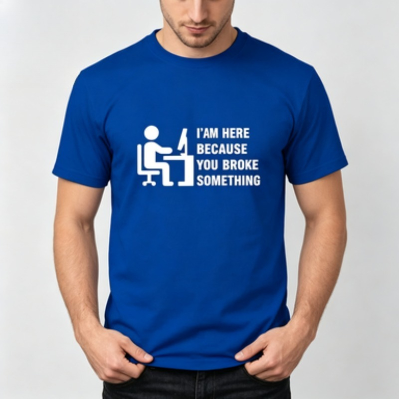 Soft Cotton Men T-shirt Tech S - đánh giá và giá The Office It Tech