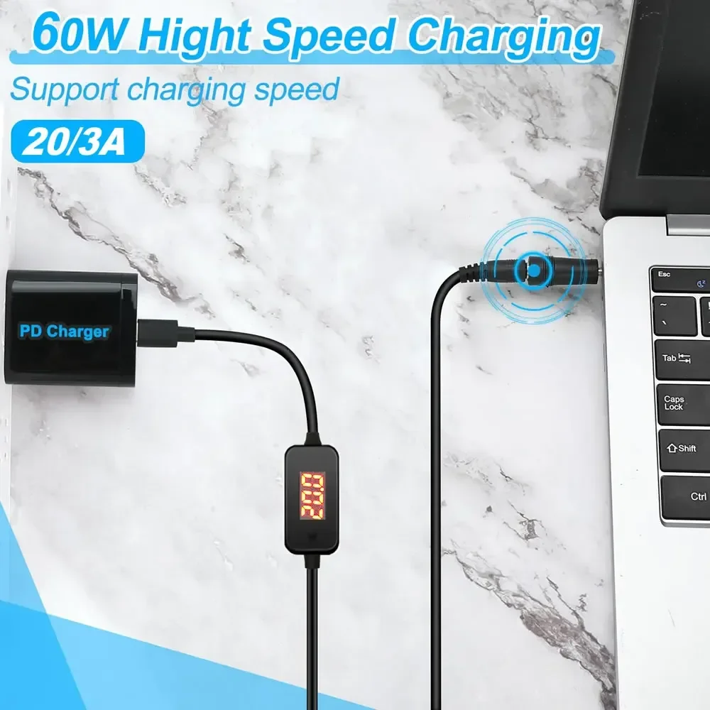 Type C to DC5.5x2.1mm Power Ad - đánh giá và giá Cable Lock Laptop
