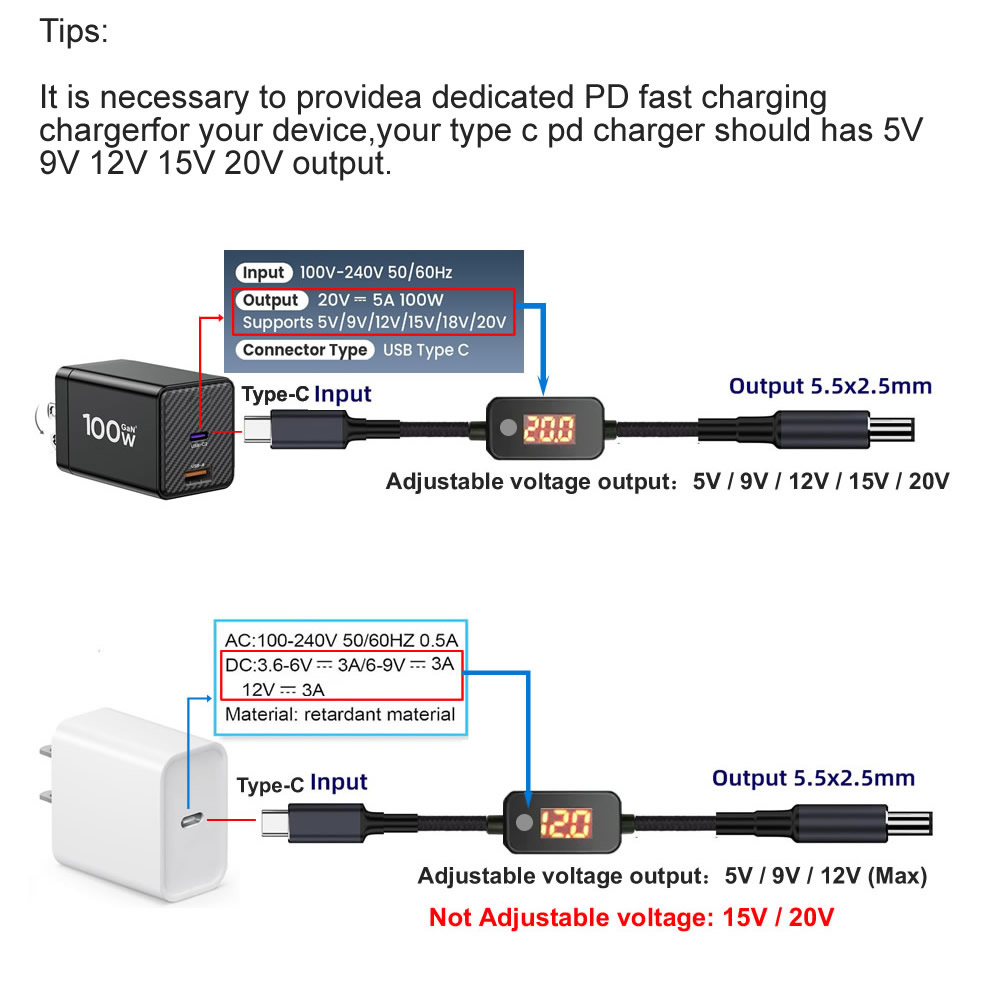 Type C to DC5.5x2.1mm Power Ad - đánh giá và giá Cable Lock Laptop