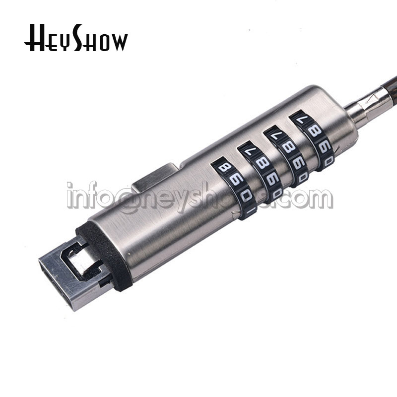 4-Digit Password Protected USB - đánh giá và giá Cable Lock Laptop